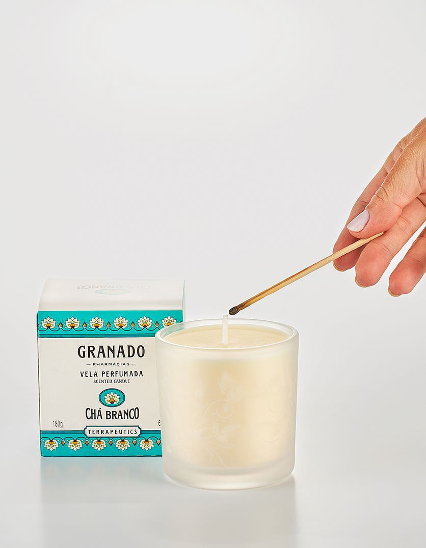 Vela Perfumada Granado Chá Branco 180g