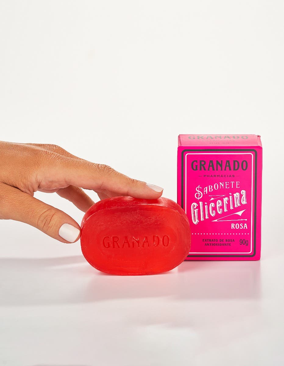 Sabonete em Barra de Glicerina Granado Rosa 90g