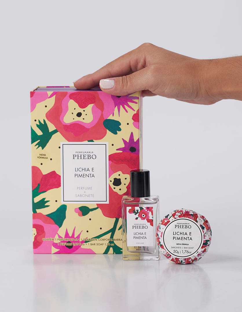 Kit Duo Perfume + Sabonete Lichia & Pimenta Phebo