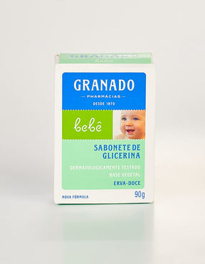 Sabonete em Barra de Glicerina Granado Bebê Erva-doce 90g