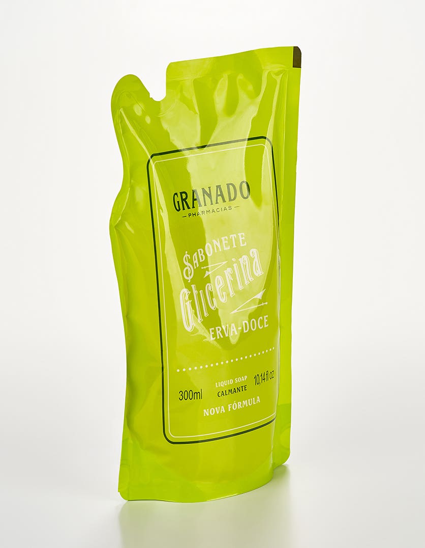 Refil Sabonete Líquido de Glicerina Granado Erva-doce 300ml
