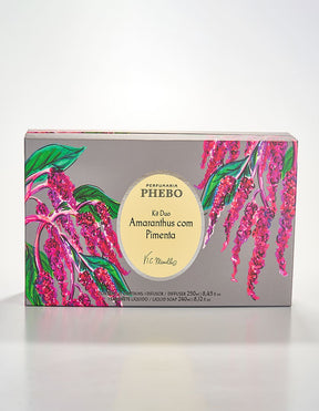 Kit Difusor de Ambientes 250ml + Sabonete Líquido Phebo Amaranthus com Pimenta 240ml