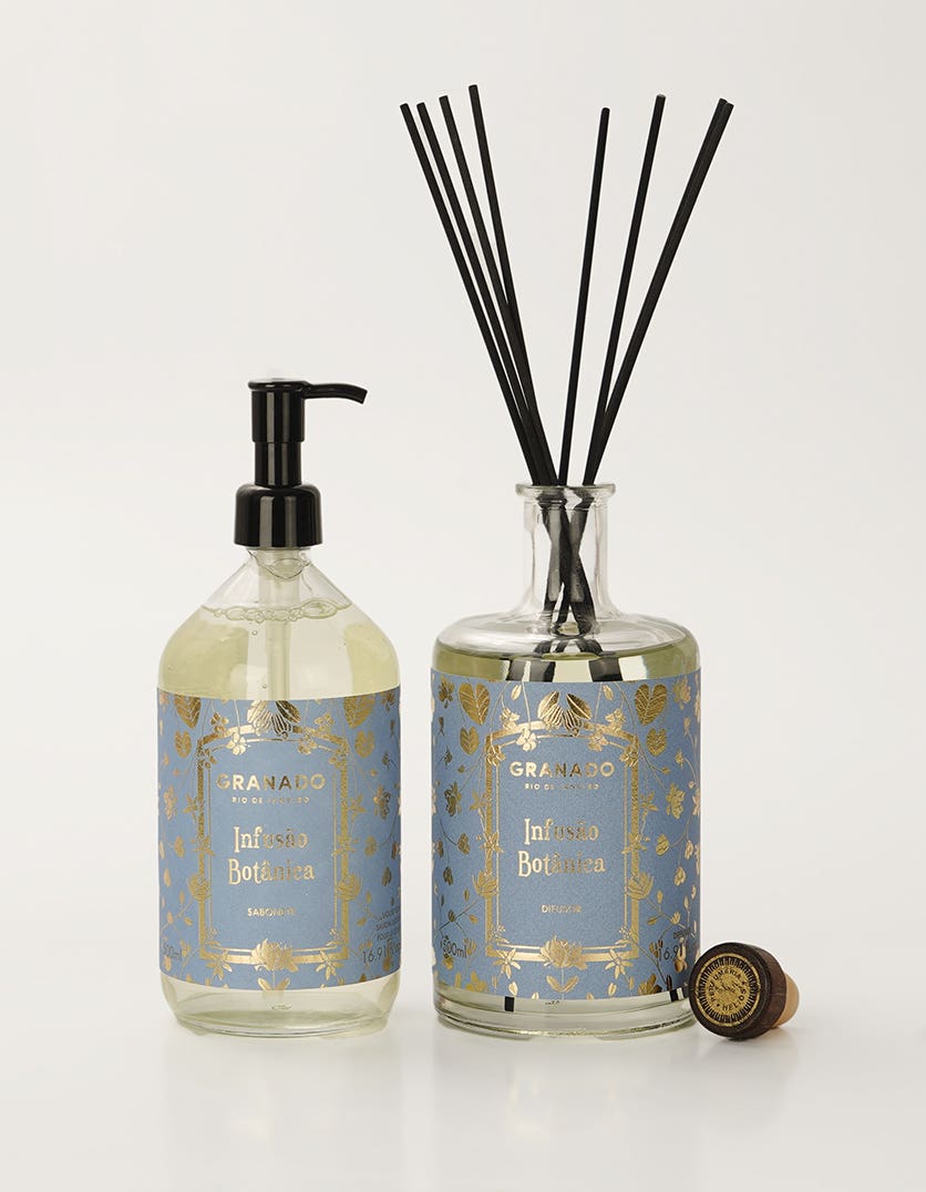 Duo Difusor de Ambientes & Sabonete Líquido Infusão Botânica 500ml